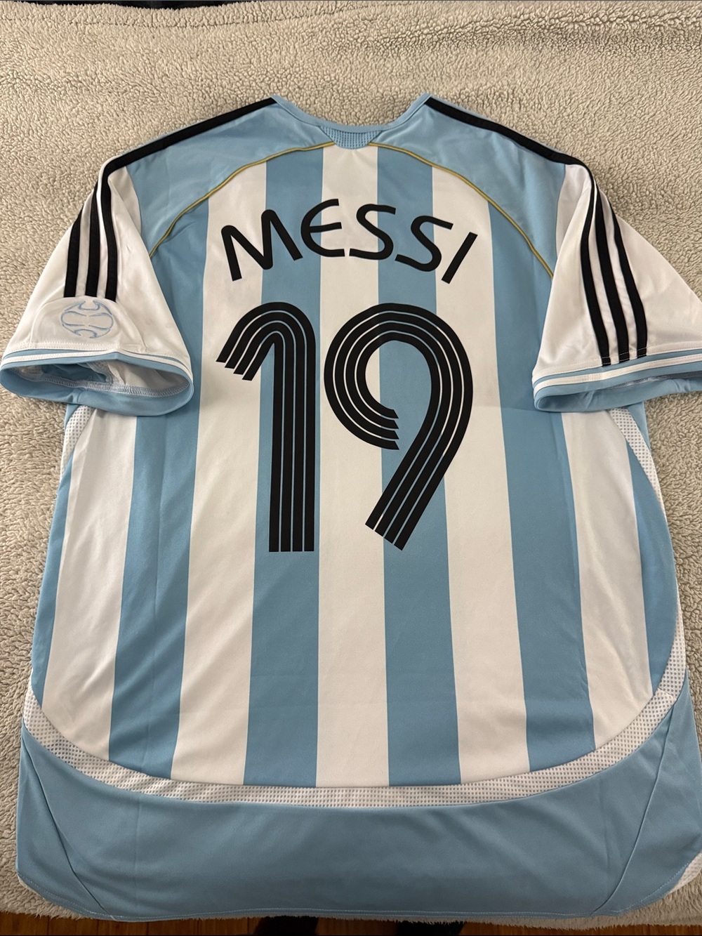 VINTAGE Argentina 🇦🇷 #19 Lionel Messi 2006 FIFA World Cup Home Adidas Jersey